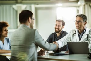 physician-on-a-job-interview-with-medical-practice
