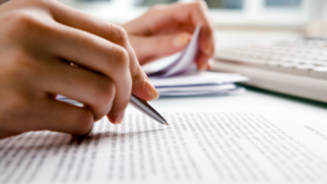 Physician completing legal name change paperwork after getting married or transitioning