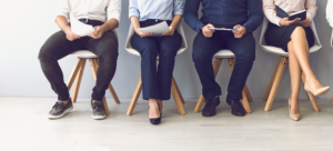 candidates waiting to be interviewed by a medical system, hospital or practice