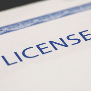 Medical license for physician