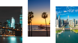 Three cities highlighting the best cities for physicians to work in in 2026